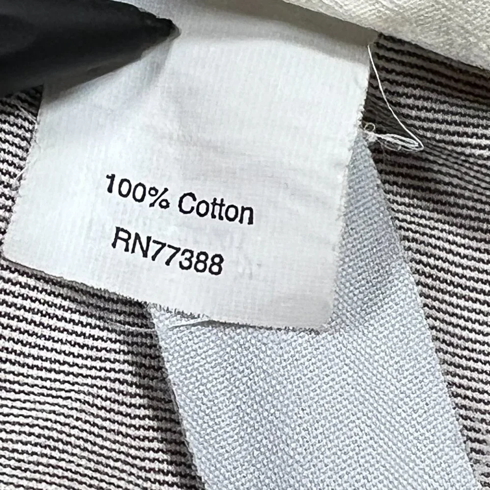 J‎ Crew Striped Chino Pants Mens 33 x 32 Straight Cotton Gray